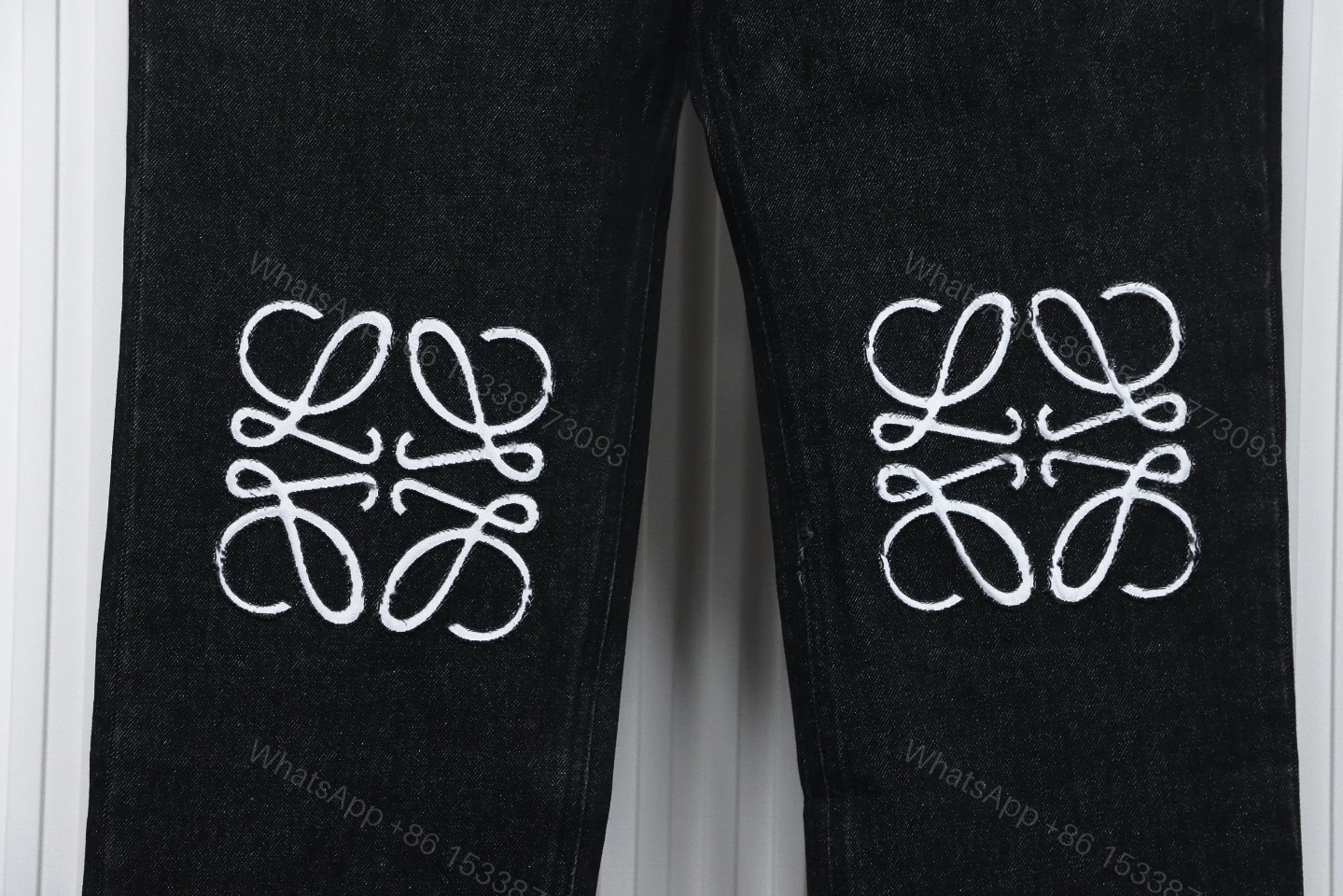 View 6 of Loewe Printed Black Jeans