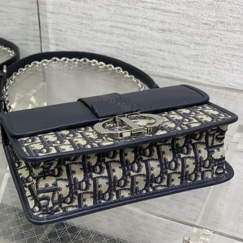View 5 of 高仿Dior*Montaigne系列M920M928單肩包藍色中號免檢版