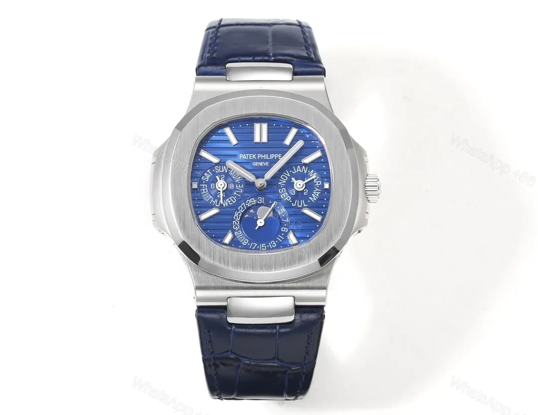 Patek Philippe Blue Nautilus Perpetual Watch — view 1