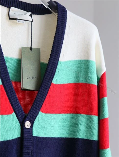 View 3 of GG Cotton Wool Striped Cardigan – RJK02