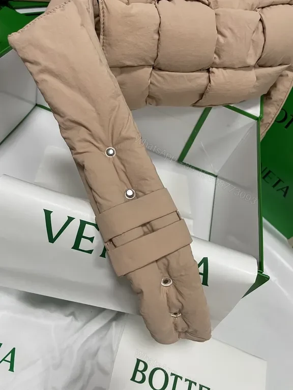 View 3 of Warm-Textured Nude Quilted Bag Set - Cushioned Chic Everyday Luxury