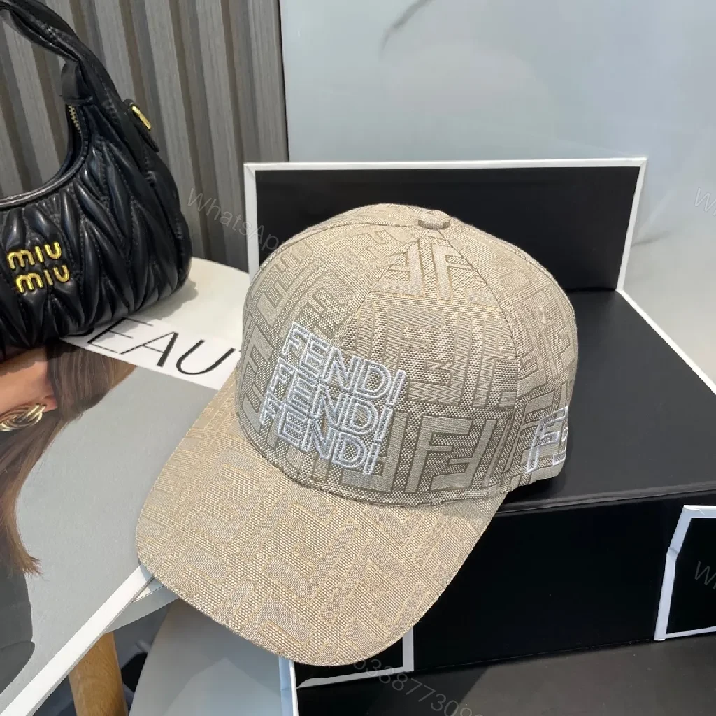 View 6 of Textured Wool Blend Monogram Cap with Bold Branding