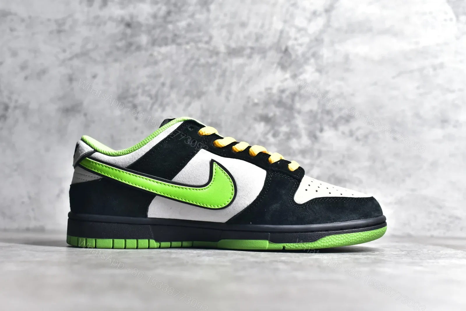 View 3 of Nike SB Dunk Low x Powerpuff Girls Black Green Replica
