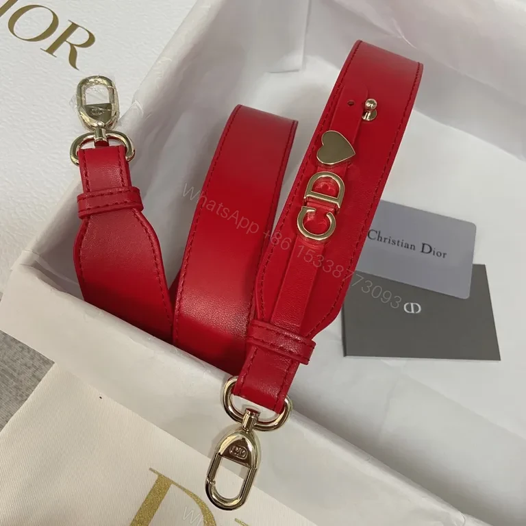 View 3 of Bold Red Satchel: Quilted Leather with Dior-Style Charms