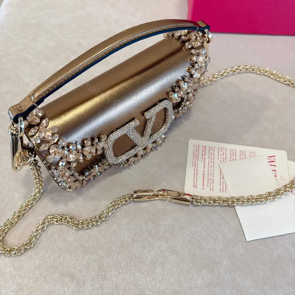 View 2 of Crystal Embellished Compact Bag: Luxe Crossbody Clutch