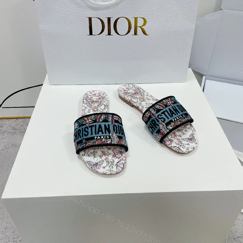 Bold Floral Slip-Ons with Signature Webbing Slides — view 1