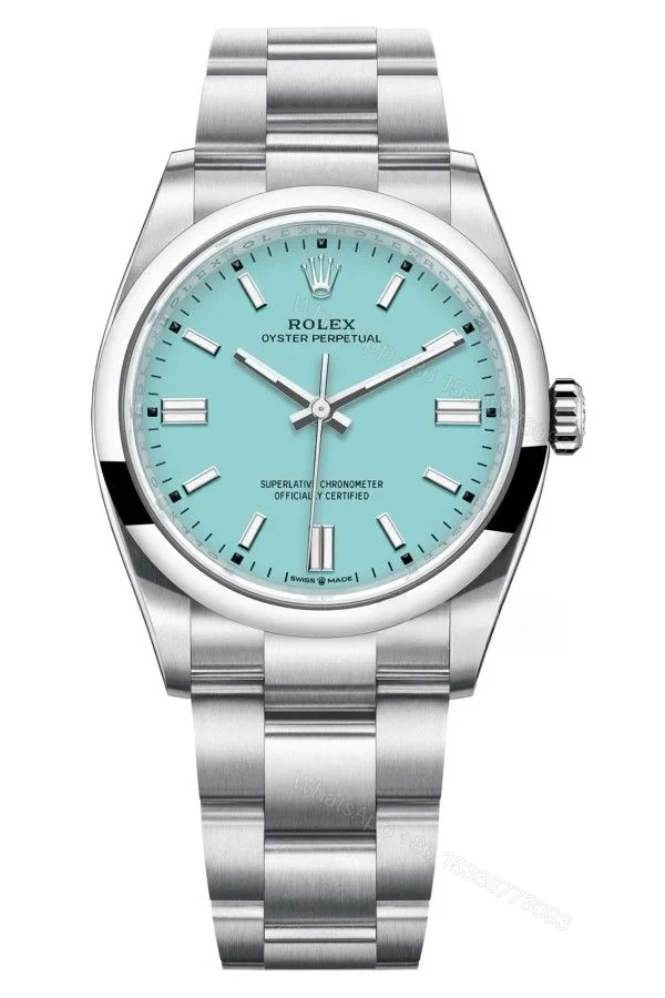 Rolex Super Clone Oyster Perpetual M126000-0006 36mm Tiffany Blue Dial 3230 Movement — view 1