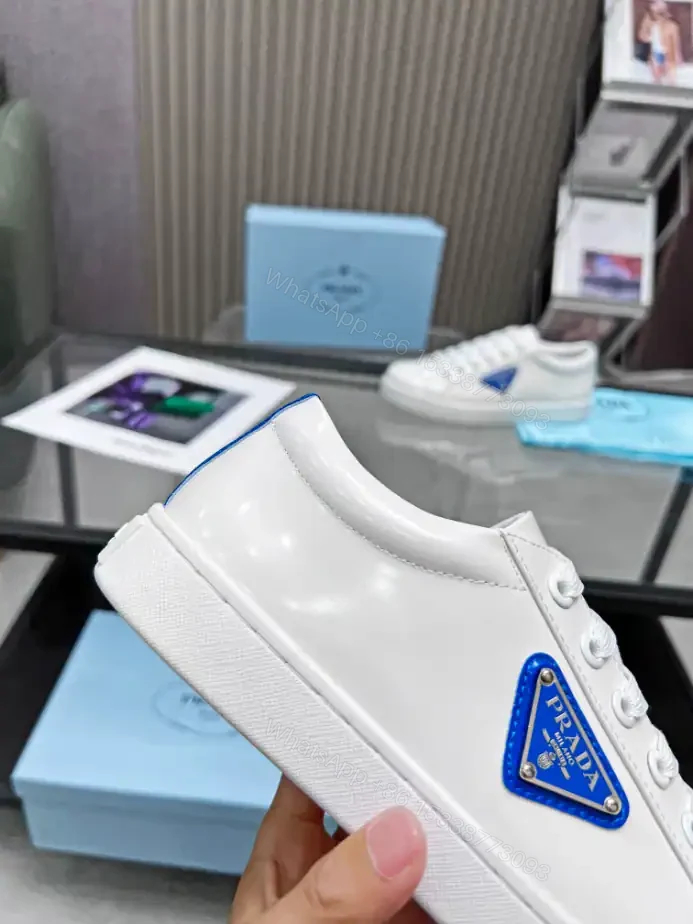 View 4 of PRADA BRUSHED LEATHER SNEAKERS – PRD044