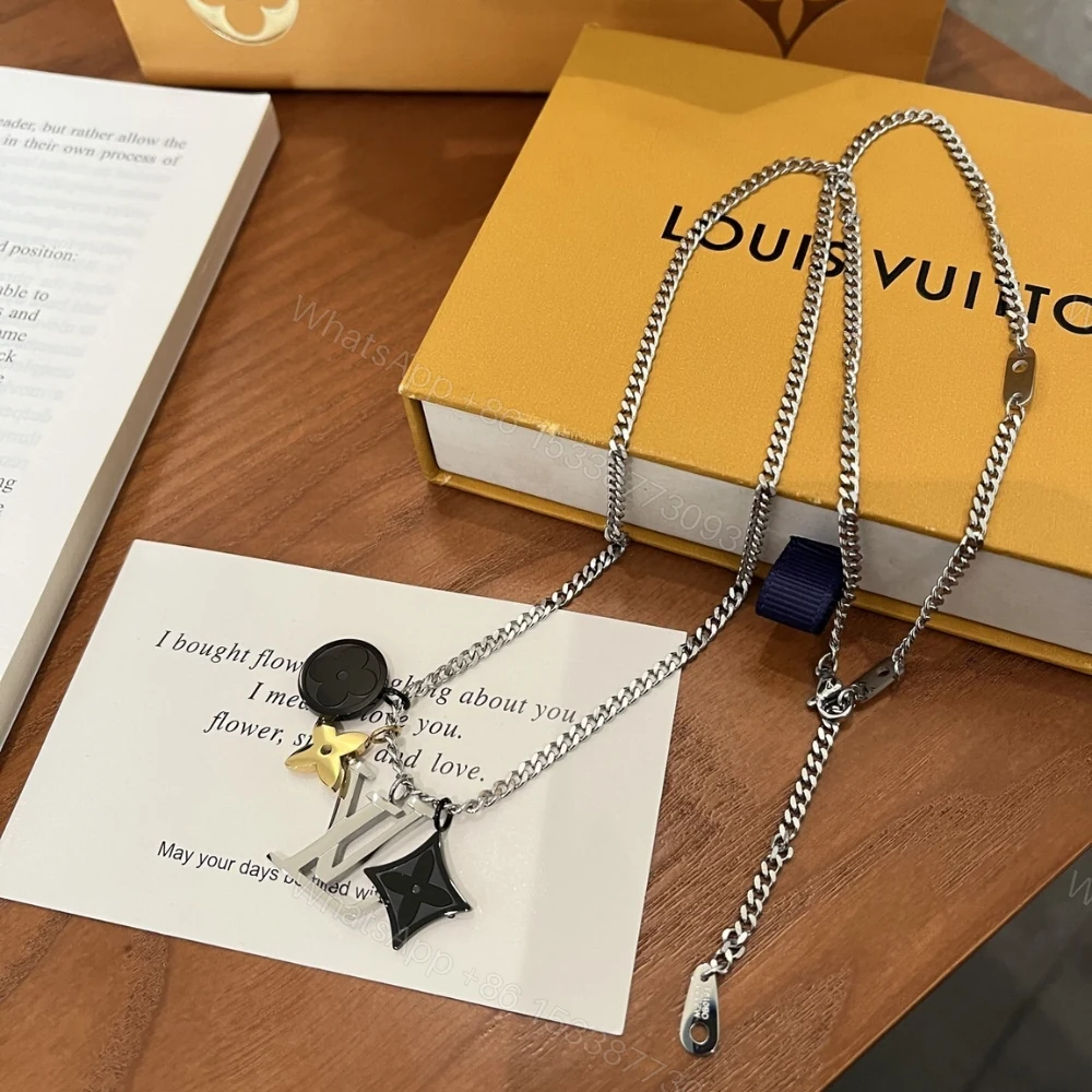 View 3 of Louis Vuitton Lv Instinct Necklace Silver M00521