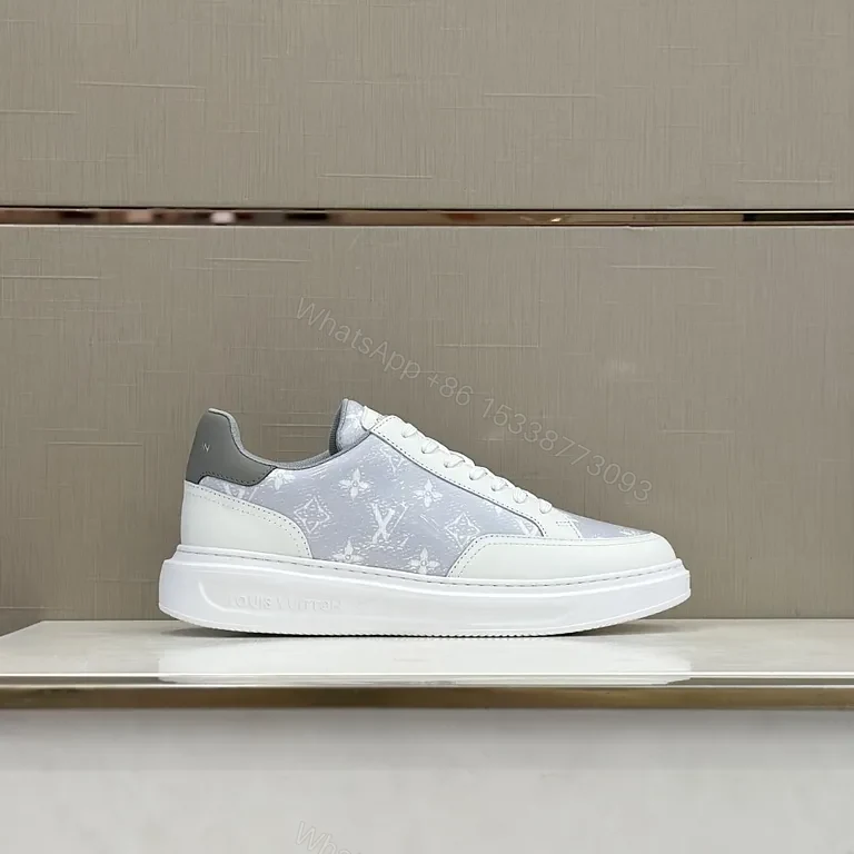 View 6 of Chic White Texture Sneakers: Premium Casual Luxe High-Top