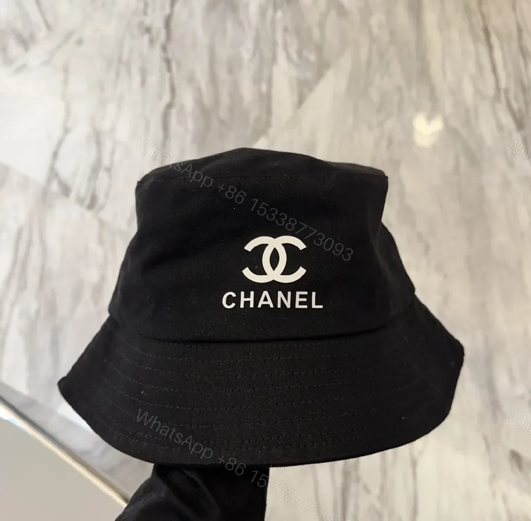 Black Canvas Bucket Hat with Signature Logo Edge — view 1