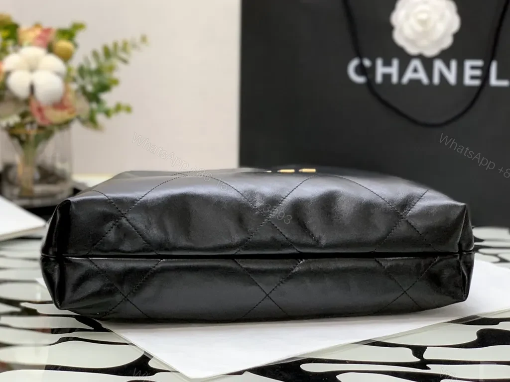 View 8 of Chanel-Inspired Quilted Leather Tote - Luxury Everyday Carry