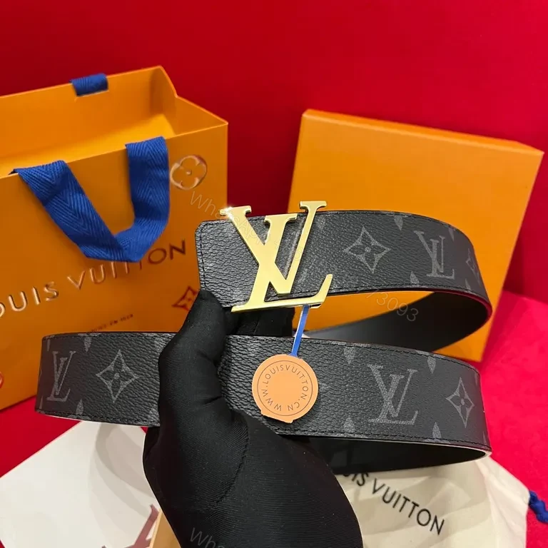 View 5 of Refined Monogram Belt: LV Craftsmanship, Everyday Luxe, Black Leather