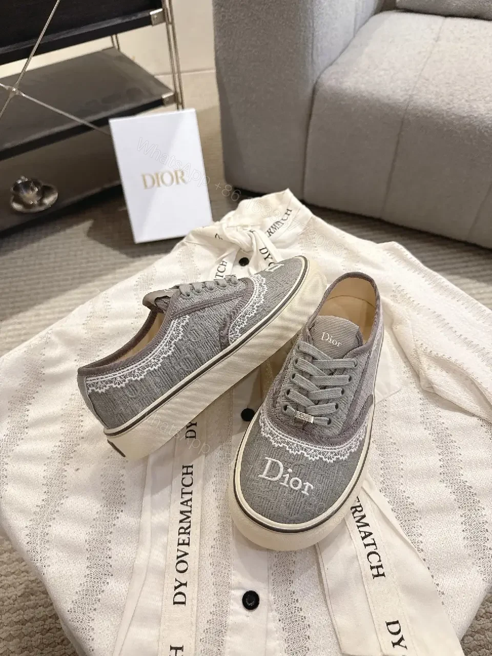 View 10 of Subtle Knit Sneaker: Premium Knit + Subtle Dior-Inspired Detailing
