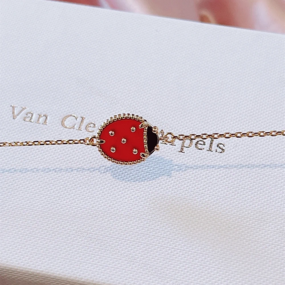 View 3 of 高仿首飾VanCleef&Arpels*RP7R000瓢蟲玫瑰金手鏈