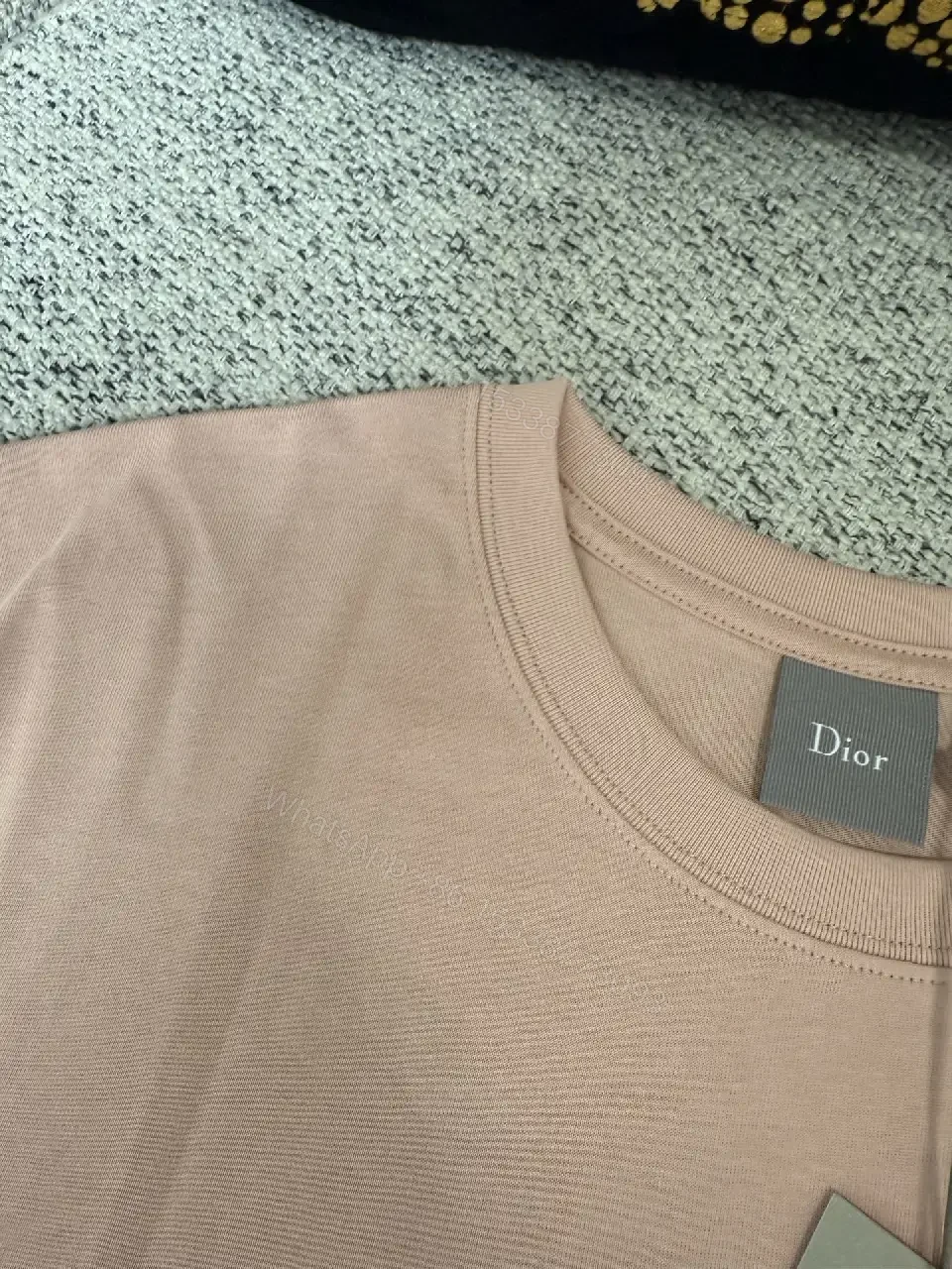 View 2 of Soft Pink Cotton Tee – Subtle Luxe Casual Essential