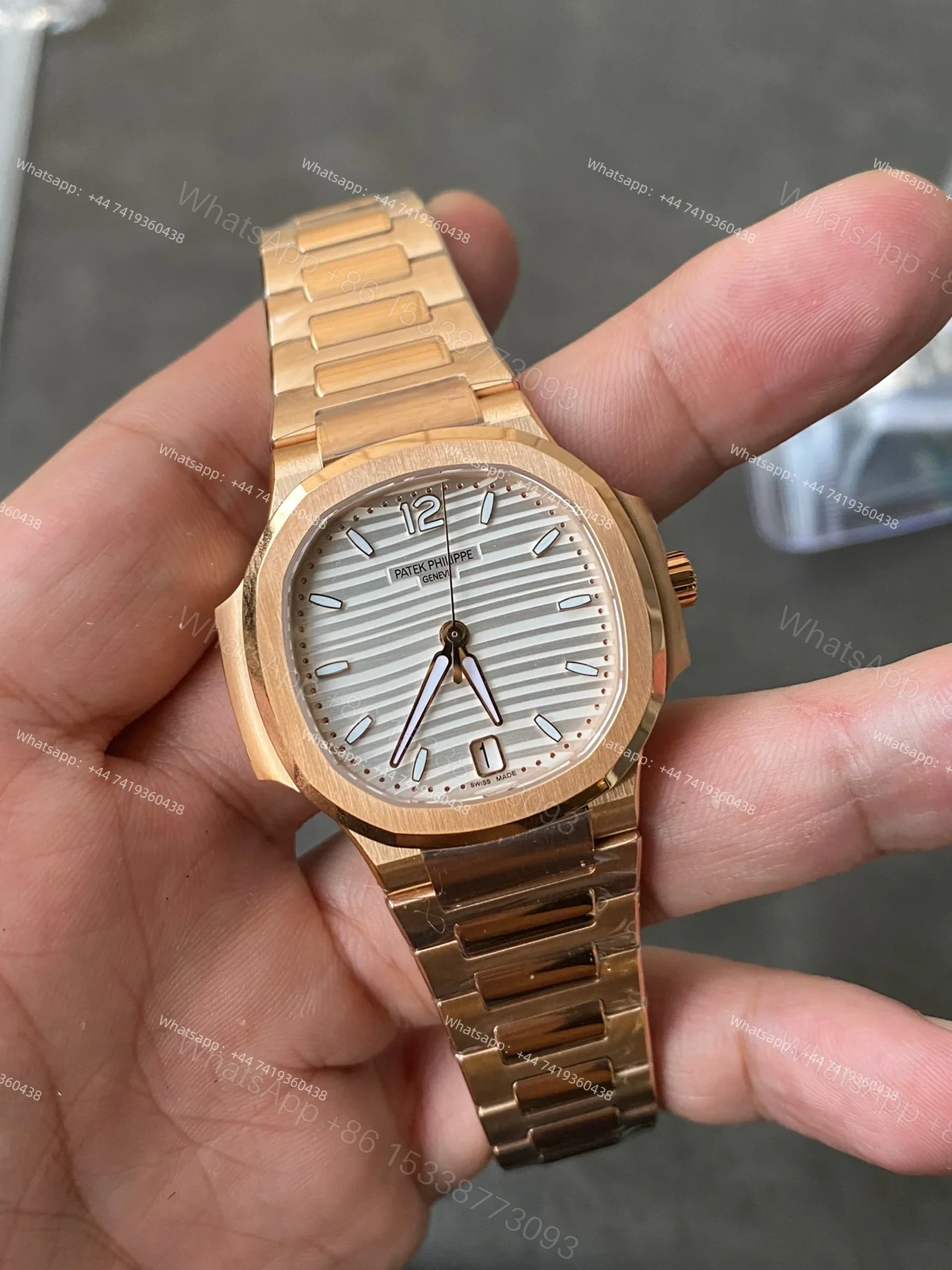 View 2 of Patek Philippe Super Clone Nautilus 7118/1R-001 Rose Gold 35.2mm
