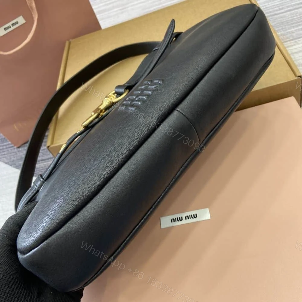 View 8 of MIUMIU AVENTURE NAPPA BAG BLACK 33CM