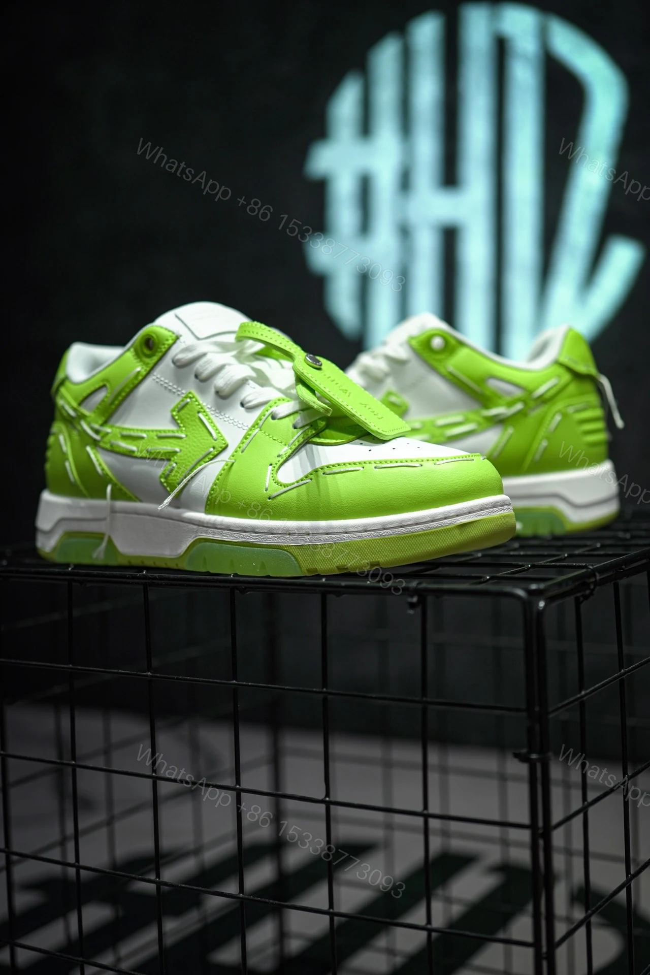 View 2 of OFF-WHITE Out Of Office Sartorial Stitching White Green