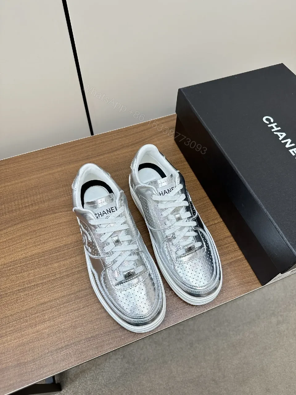 View 7 of Shimmering Metallic Platform Sneaker: Luxe Street Style Sneaker