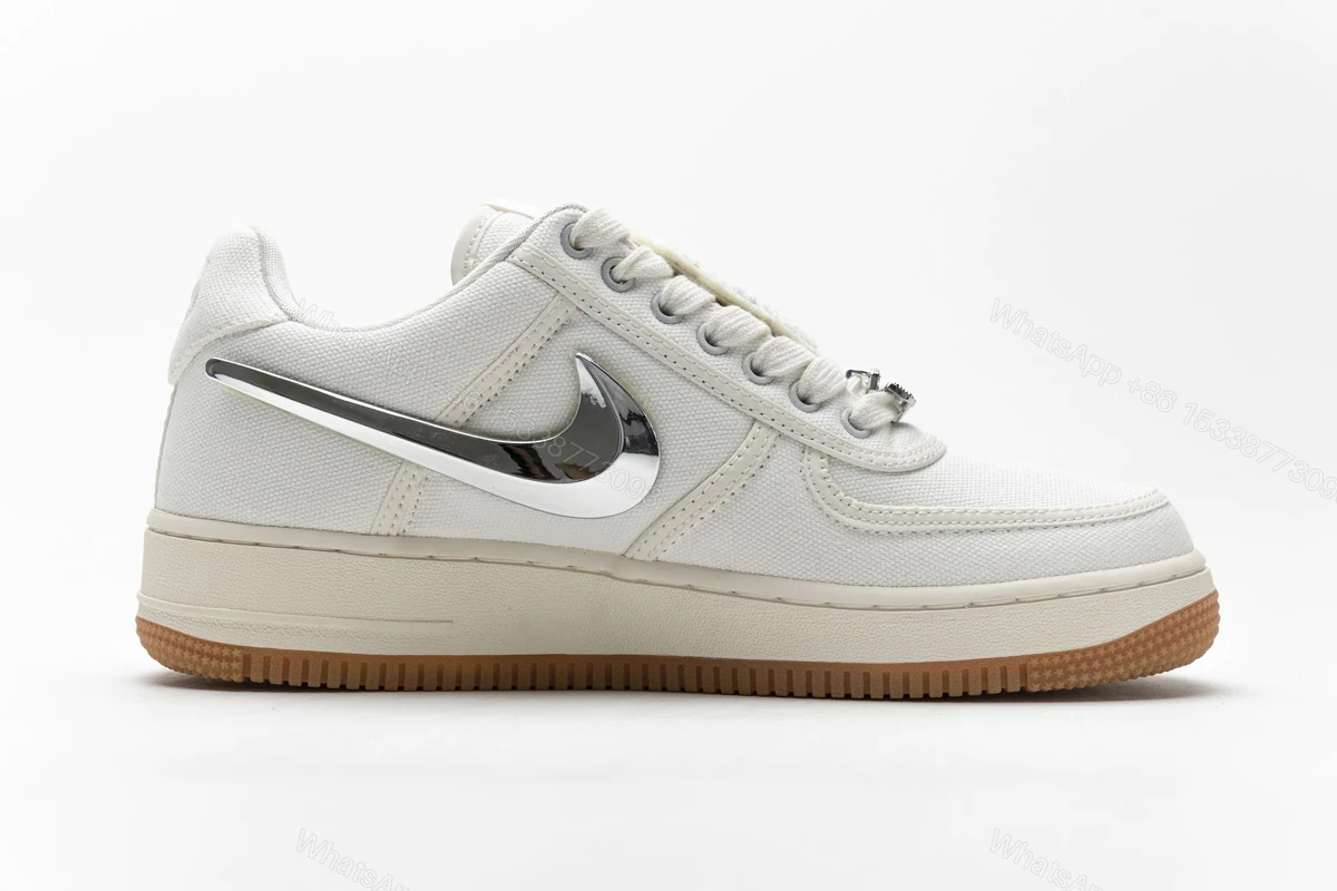 View 2 of Travis Scott x Nike Air Force 1“Sail” AQ4211-101