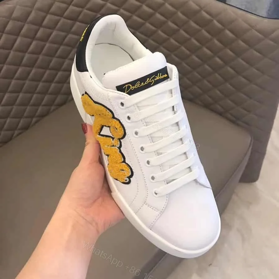 View 7 of DOLCE & GABBANA PORTOFINO SNEAKERS WITH KING 1984 PATCHES – DG26