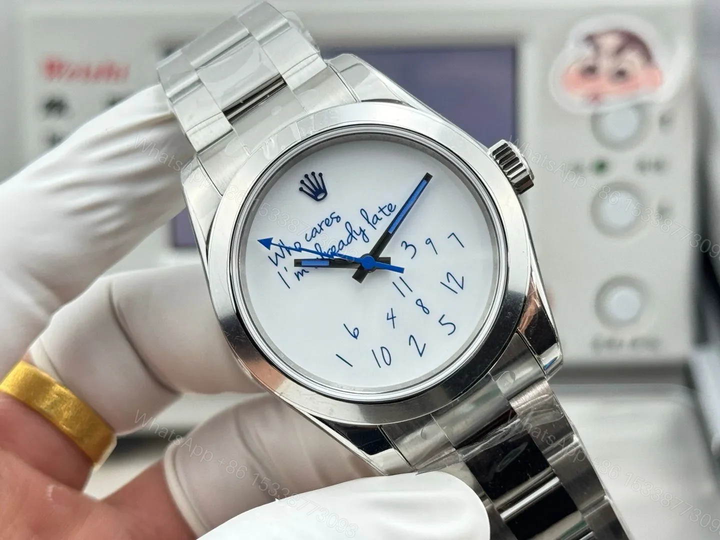 View 6 of Fake Rolex Milgauss Who Cares Best White Dial Oyster Bracelet 40MM RLX-MIL-126300-WHT40-OYS