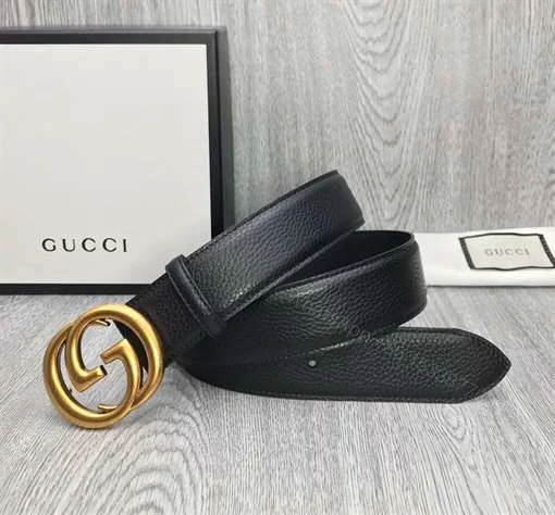 View 4 of GUCCI MEN’S INTERLOCKING GG REVERSIBLE LEATHER BELT – B47