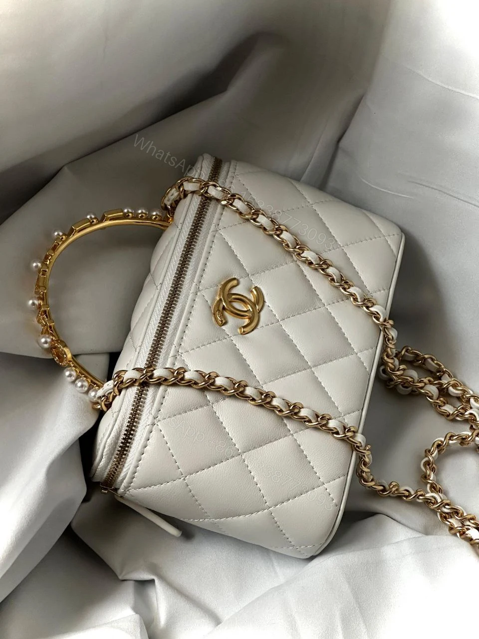 View 2 of Chanel Vanity Case Crossbody Tote Bag