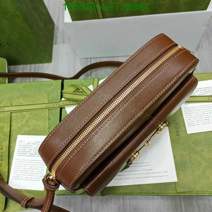 View 7 of Gucci Horsebit Shoulder Bag with Brown Leather 645454