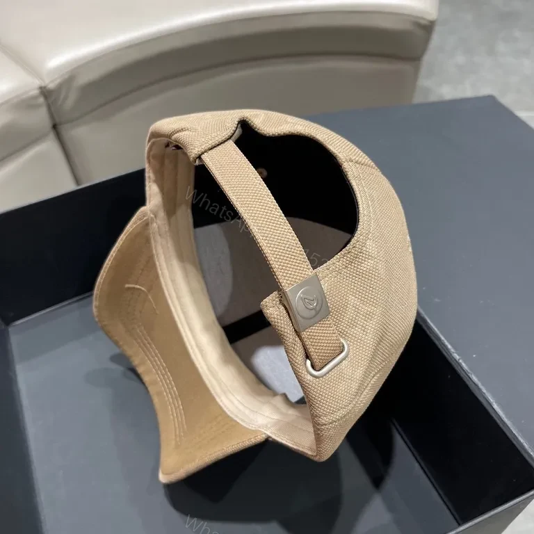 View 5 of Monogram Canvas Cap: Luxe LV-Style Hardware, Neutral Beiges Premium Baseball Cap