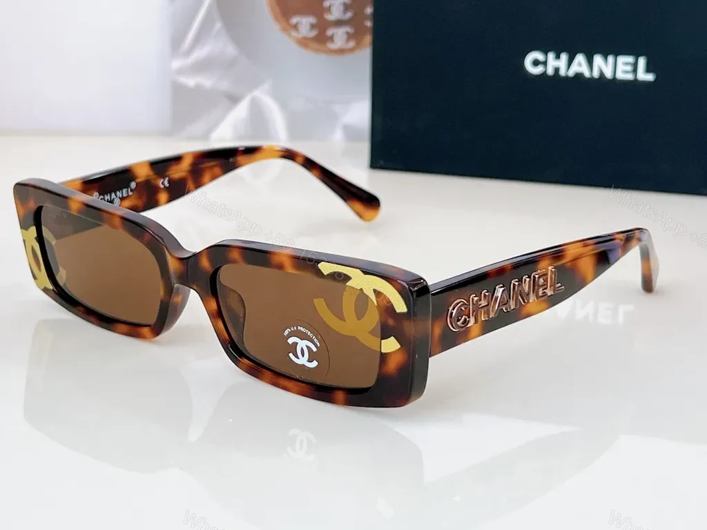 View 5 of White Acetate Sunglasses + Polarized Lenses + Modern Luxe + Chanel Branding + Sunglasses