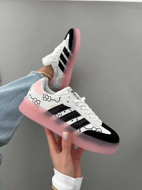 View 3 of FIRST COPY Adidas Samba Hello Kitty Shoes For Men