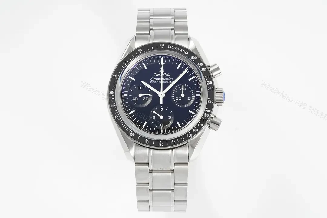 Omega Speedmaster Moonwatch Professional OB2 Moonwatch Blue Dial Stainless Steel Case and Bracelet — view 1