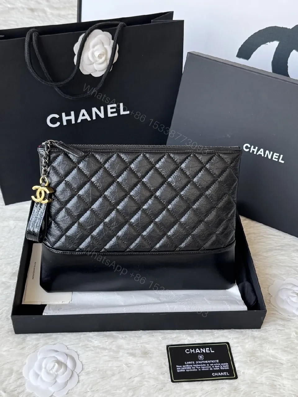 Quilted Leather Clutch: Sophisticated, Multi-Use Night Bag — view 1
