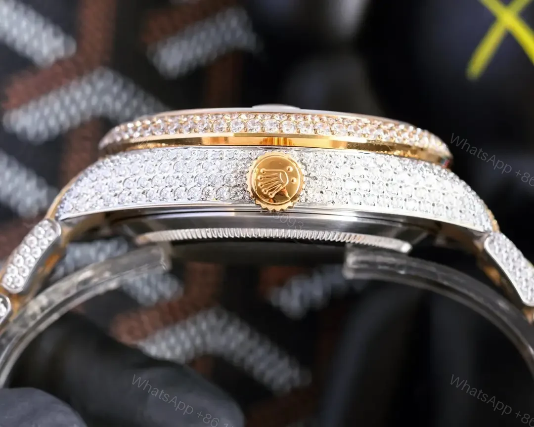 View 4 of Best Rolex Sky Dweller Diamond replica 42MM Two-Tone Oyster Bracelet Edition RG-SKYDWELLER-DIAMOND-TT-OYSTER-42