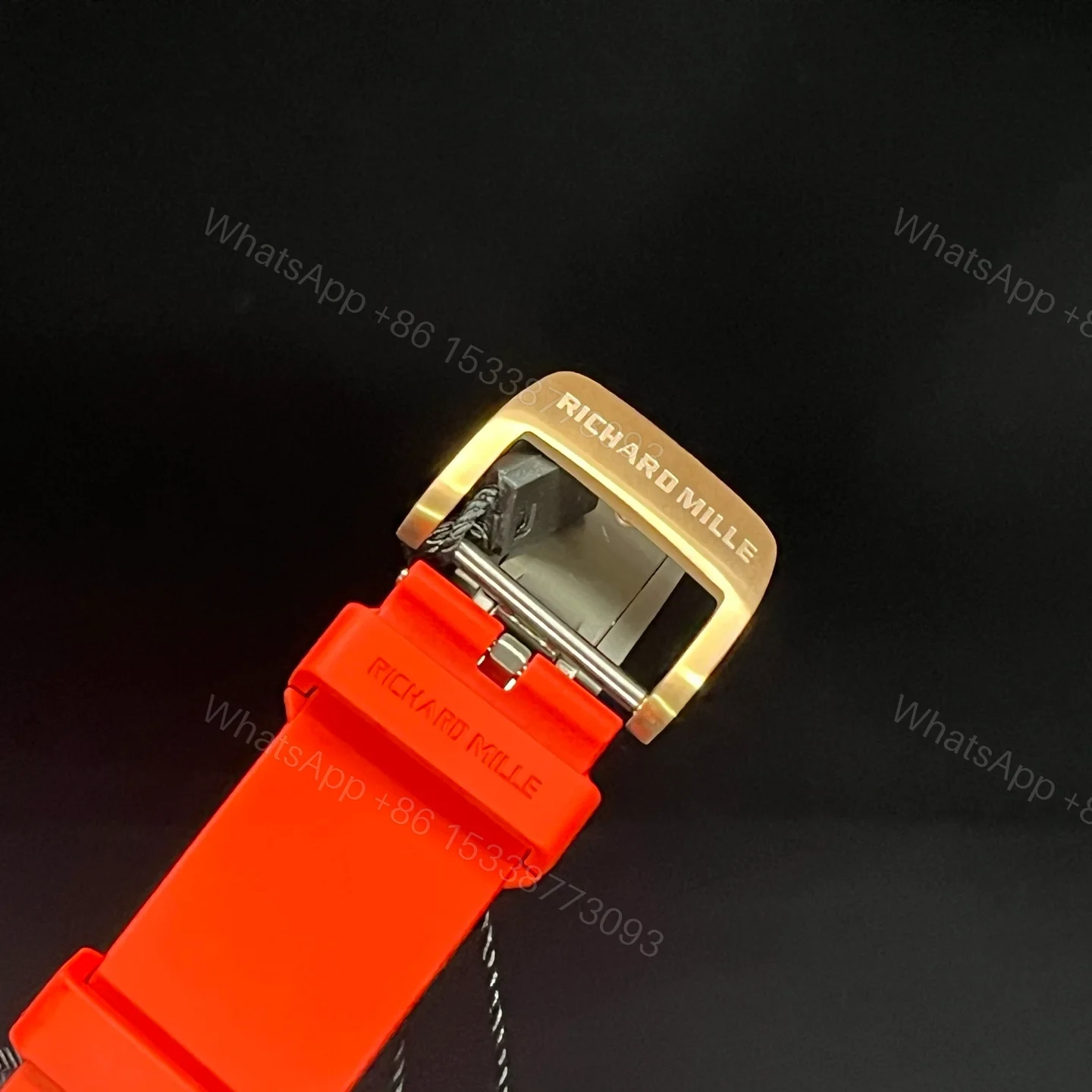 View 9 of Luxury Skeleton Automatic Red Strap Watch RM010-SKELETON-2026