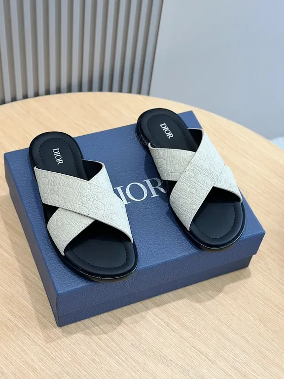 View 6 of Minimalist Strappy Sandal: Dior Textured Leather, Everyday Luxury Sandal