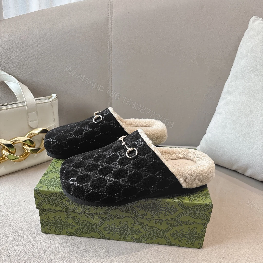 View 3 of GUCCI WOMEN’S HORSEBIT MULE GG SUEDE BLACK