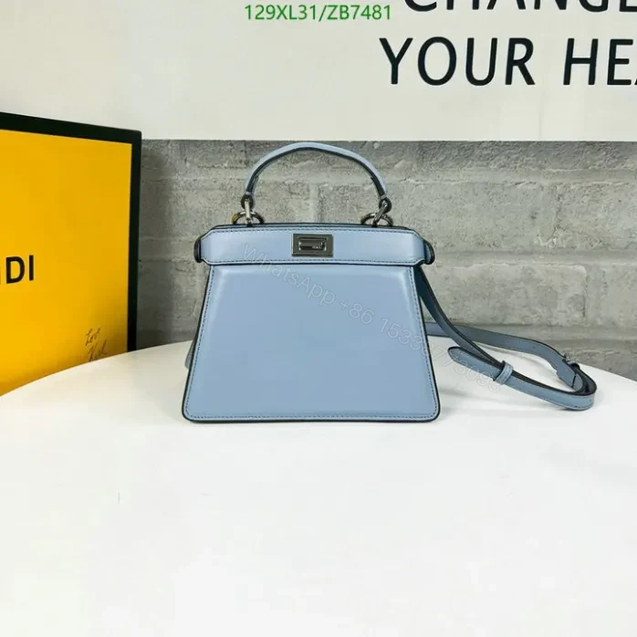 View 11 of Fendi Beige Peekaboo ISeeU Small Bag ZB7481