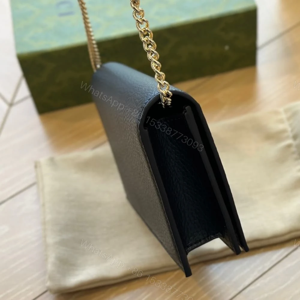 View 4 of Gucci GG Marmont Wallet On Chain Black 20Cm 497985 CAO0G 1000