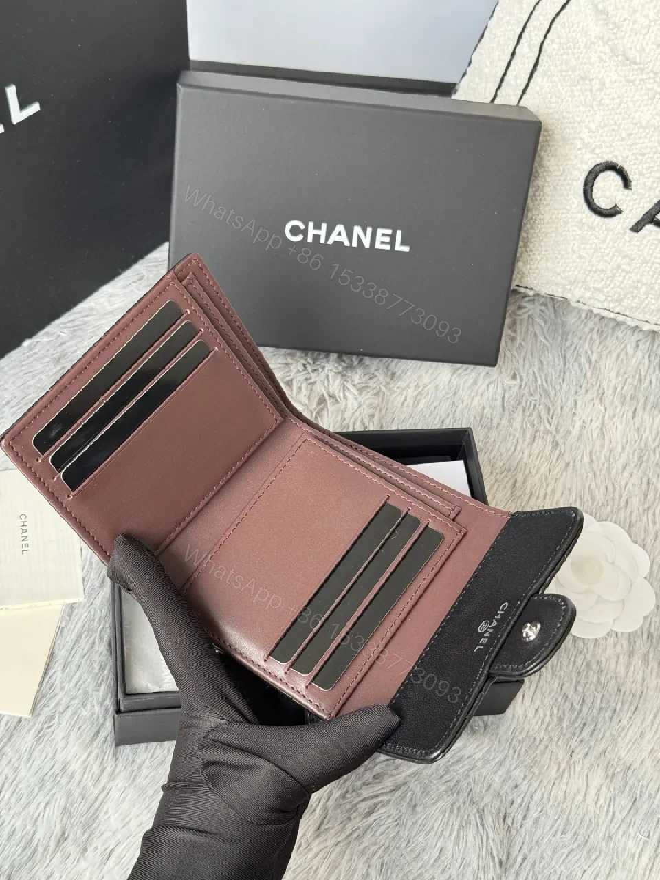 View 6 of Quilted Leather Wallet—Compact Luxury, Everyday Practicality