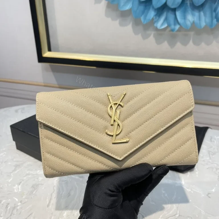 View 9 of Beige Quilted Envelope Clutch â€” Day-to-Night Sophistication