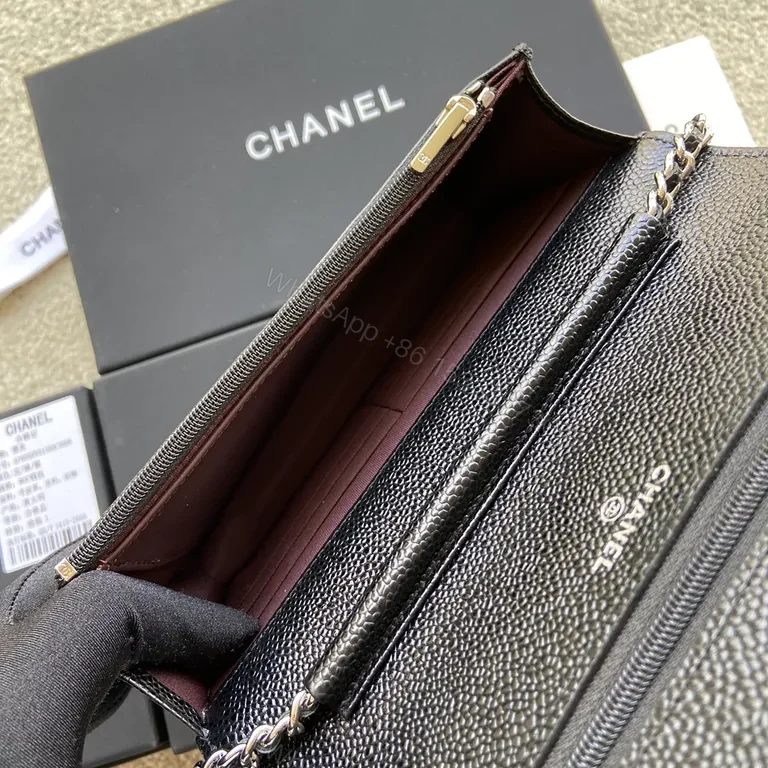 Chanel-Inspired Quilted Flap Bag with Gold CC Clasp — view 6