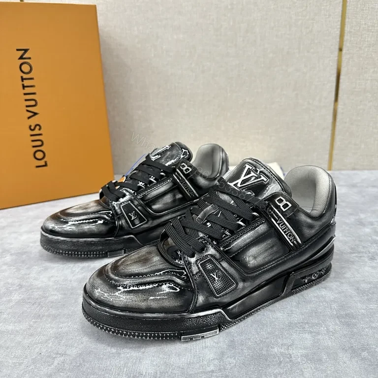 View 9 of LV-Emblem High-Top: Metallic Leather, Luxury, Comfort, All-Day Wear Sneaker