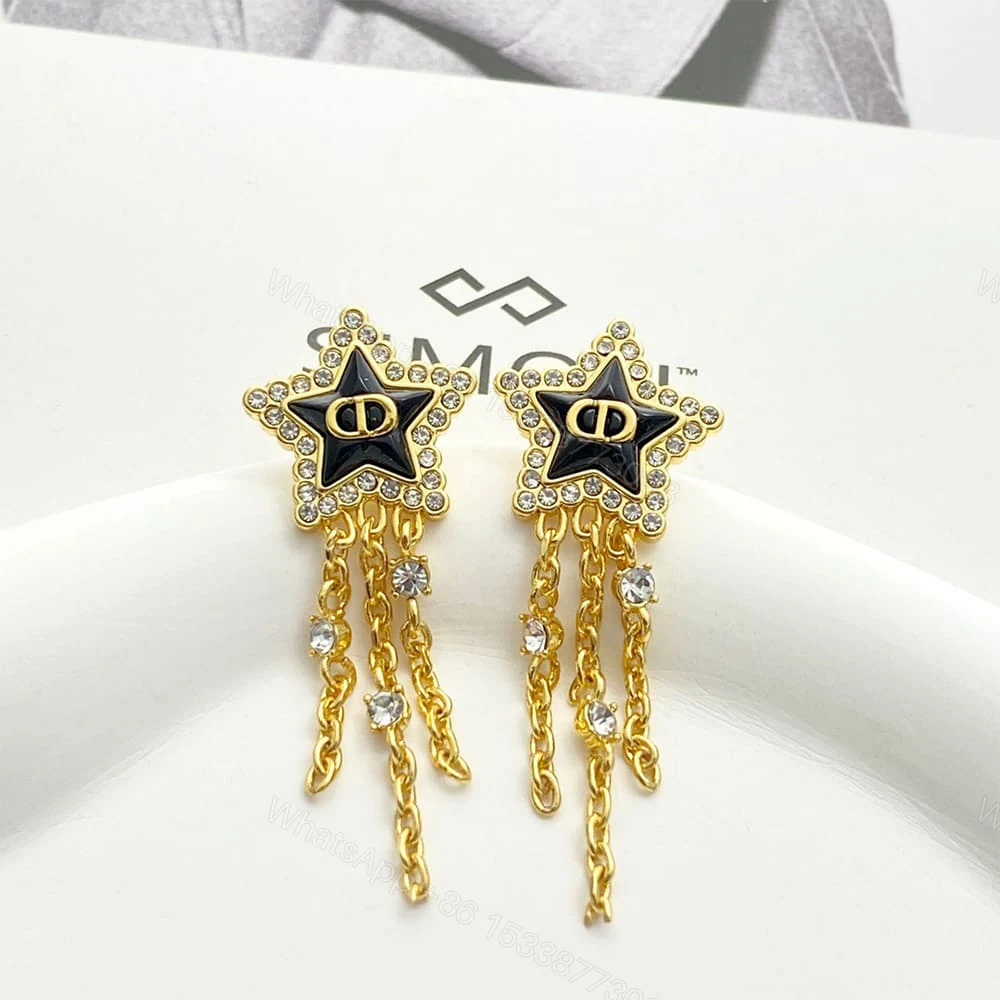 View 2 of DIOR Petit CD Lucky Baroque Earrings