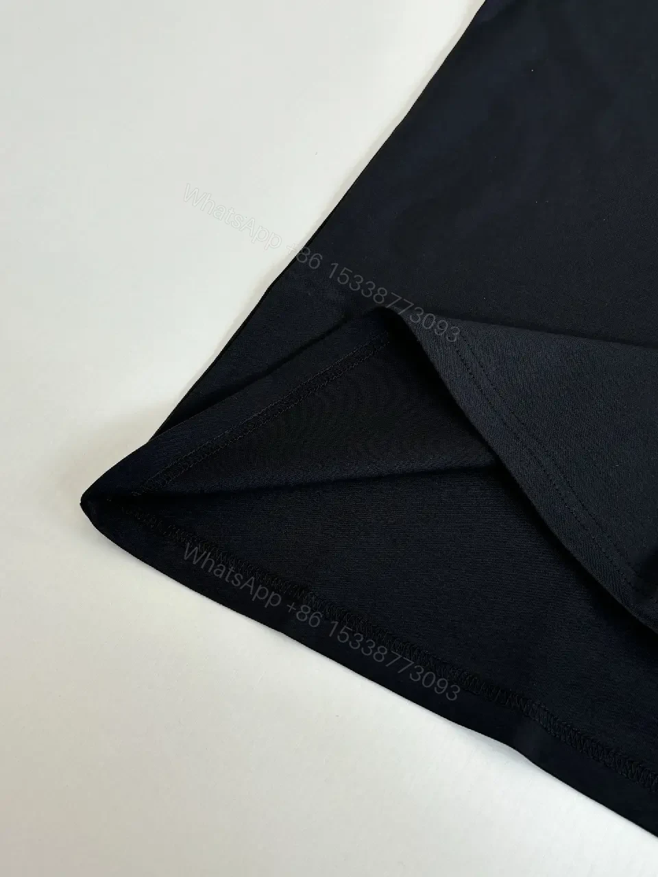 View 7 of Minimalist Black Cotton Tee with Bold No Dior No Dietrich Statement