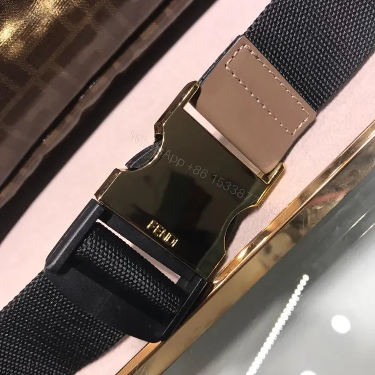 View 2 of Compact Leather Belt Bag: Fendi-Inspired, Bold Branding, All-Day Convenience