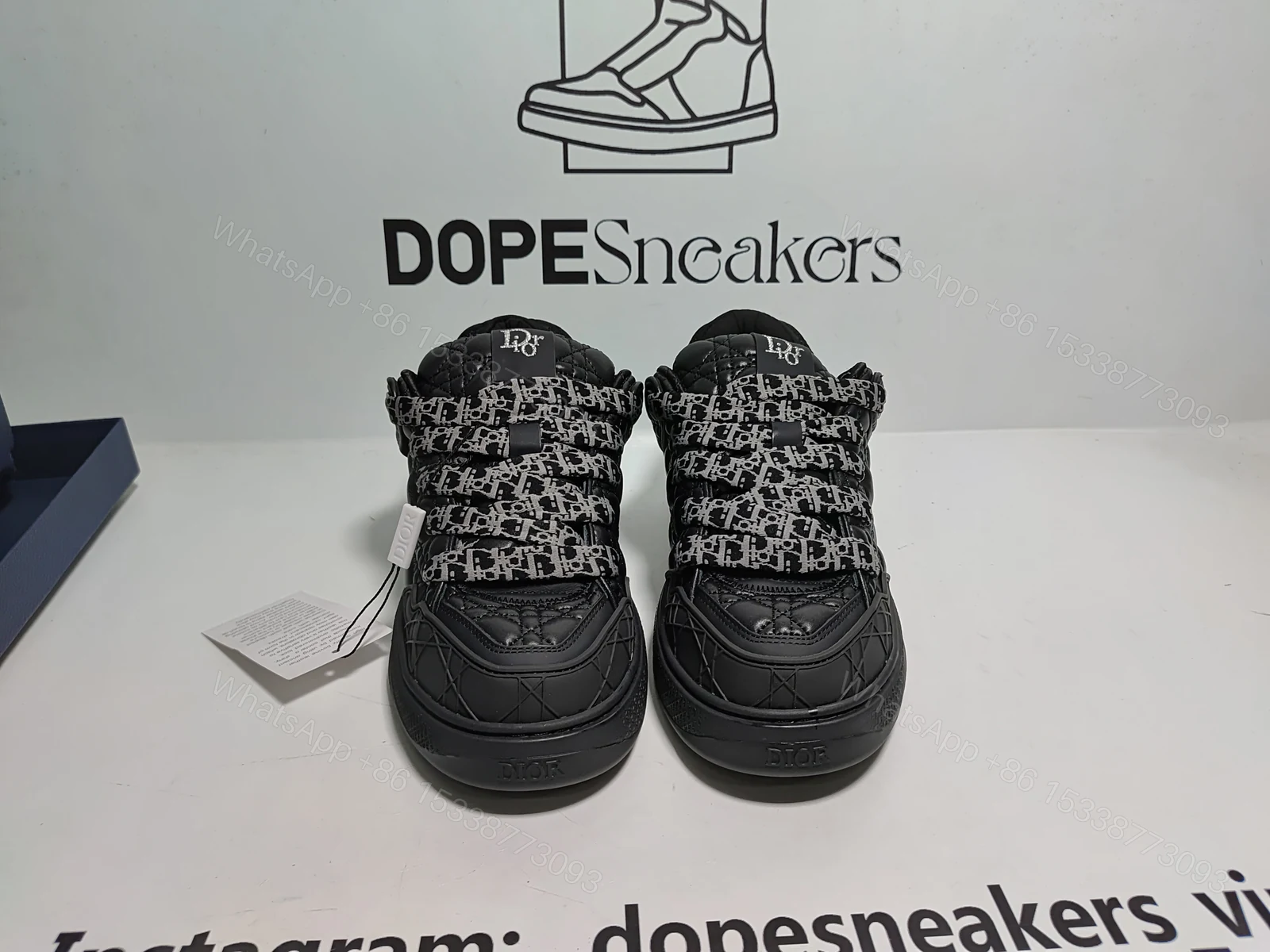 View 9 of Dior B9S Skater ERL Quilted Cannage Calfskin 'Black'