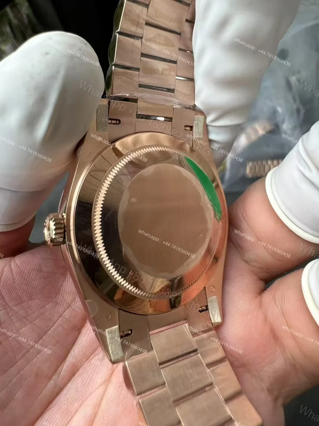View 6 of Rolex Day-Date M228235-0032 1:1 Replica Rose Gold White Dial 40MM 3255 Movement Presidential Bracelet Super Clone Watch